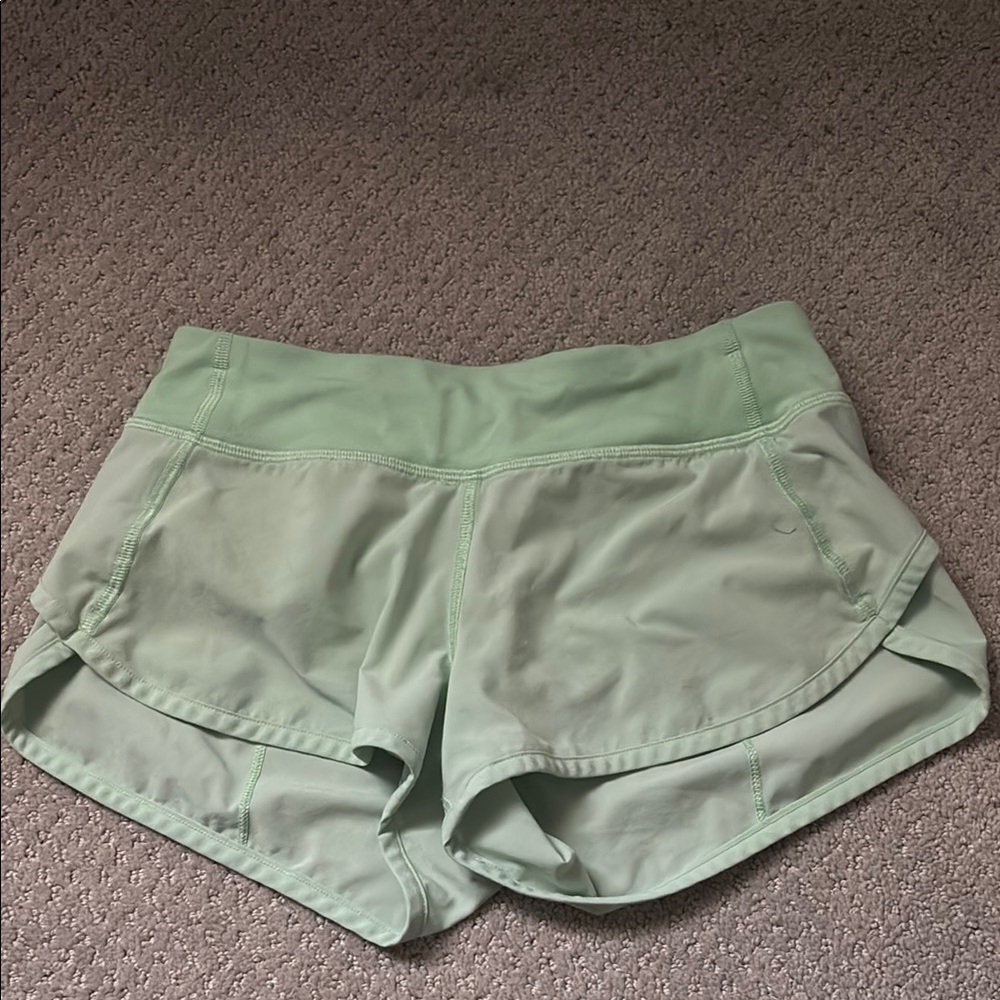 Women's Green Athletic Shorts